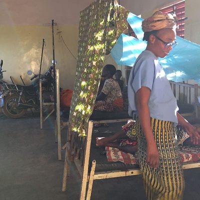 Sala degenza nell'ambulatorio ambulatorio di Domè in Benin