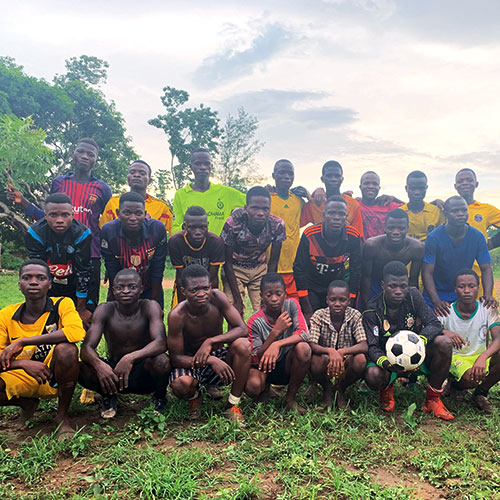 La squadra di calcio prima delle divise