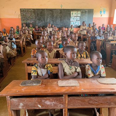 I bambini della scuola di Domè in Benin