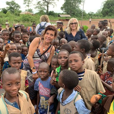 I bambini del villaggio Domè in Benin