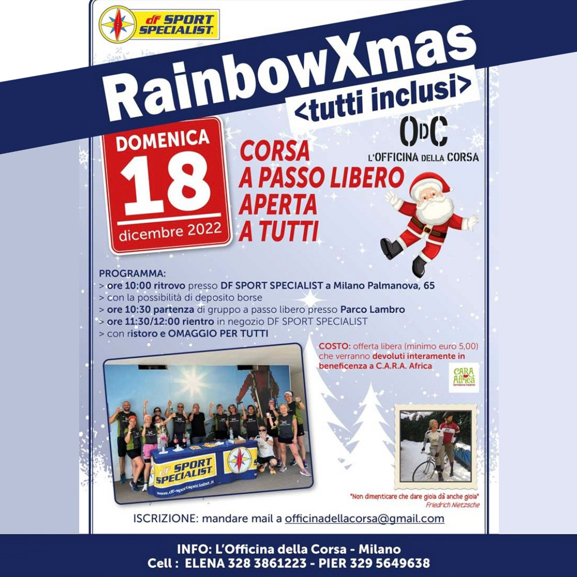 Associazione Cara Africa Odv - Eventi solidali - Corsa Rainbow Xmas